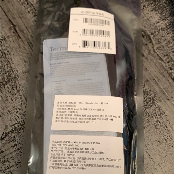 DELL m DP to VGA NWT Mini Display Port - Picture 3 of 3